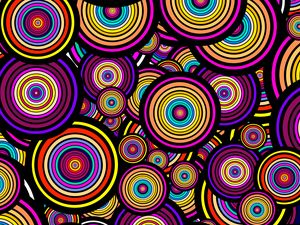 Preview wallpaper circles, shapes, pattern, colorful, abstraction