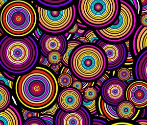 Preview wallpaper circles, shapes, pattern, colorful, abstraction