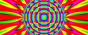 Preview wallpaper circles, shapes, rays, abstraction, bright