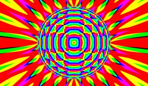 Preview wallpaper circles, shapes, rays, abstraction, bright