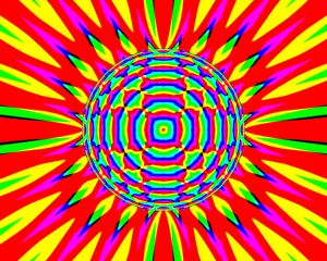 Preview wallpaper circles, shapes, rays, abstraction, bright