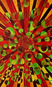 Preview wallpaper circles, shapes, rays, abstraction, colorful