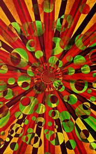 Preview wallpaper circles, shapes, rays, abstraction, colorful