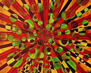 Preview wallpaper circles, shapes, rays, abstraction, colorful