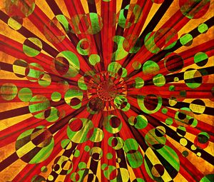 Preview wallpaper circles, shapes, rays, abstraction, colorful