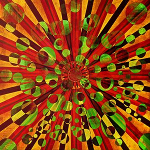 Preview wallpaper circles, shapes, rays, abstraction, colorful
