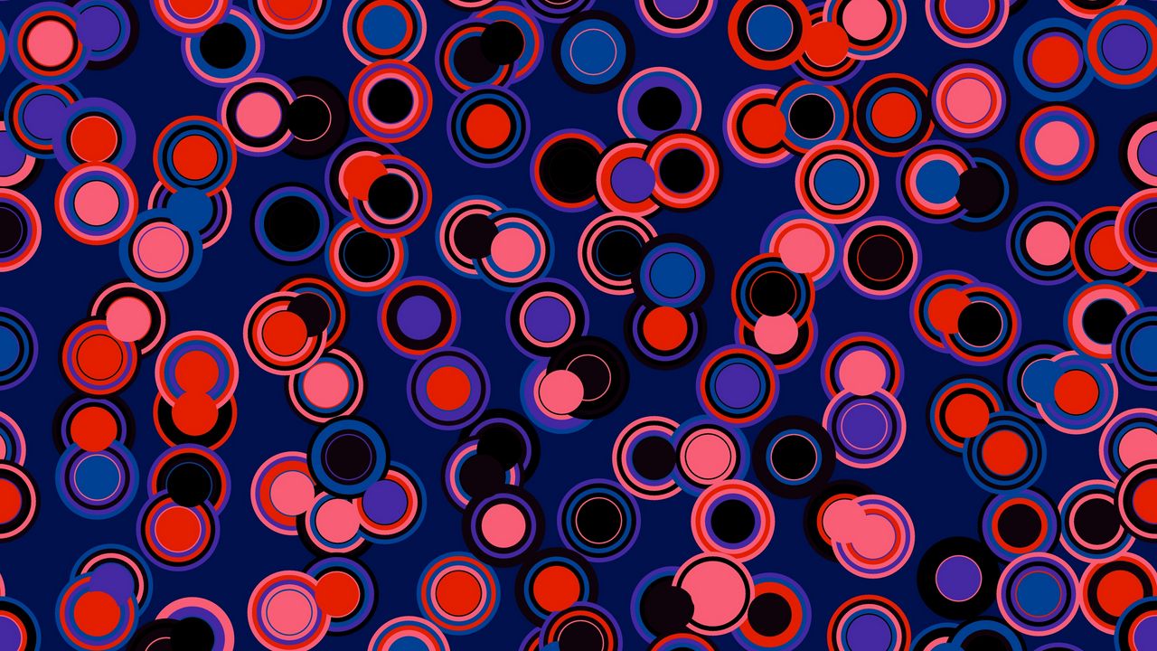 Wallpaper circles, shapes, texture, colorful hd, picture, image