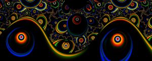 Preview wallpaper circles, shapes, waves, abstraction, colorful