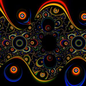 Preview wallpaper circles, shapes, waves, abstraction, colorful