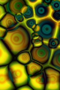 Preview wallpaper circles, shapes, yellow, blue, abstraction