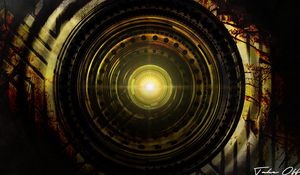 Preview wallpaper circles, shine, glare, bright, abstraction