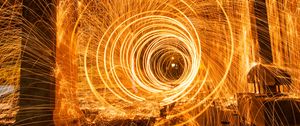 Preview wallpaper circles, sparks, freezelight, light, long exposure