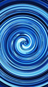 Preview wallpaper circles, spiral, abstraction, blue