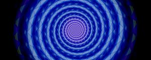 Preview wallpaper circles, spiral, blue, abstraction