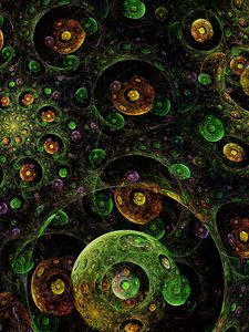 Preview wallpaper circles, spirals, shapes, transparent, fractal