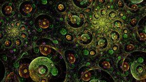 Preview wallpaper circles, spirals, shapes, transparent, fractal