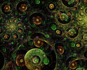 Preview wallpaper circles, spirals, shapes, transparent, fractal