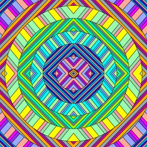 Preview wallpaper circles, stripes, colorful, abstraction
