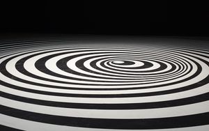Preview wallpaper circles, surface, abstraction, bw