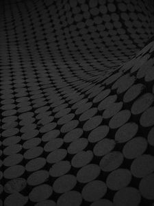Preview wallpaper circles, surface, black, wavy