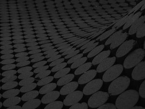 Preview wallpaper circles, surface, black, wavy