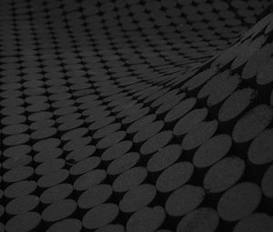 Preview wallpaper circles, surface, black, wavy