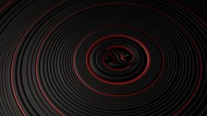 Preview wallpaper circles, surface, vibration, black, red
