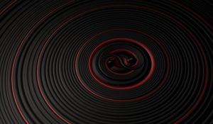 Preview wallpaper circles, surface, vibration, black, red