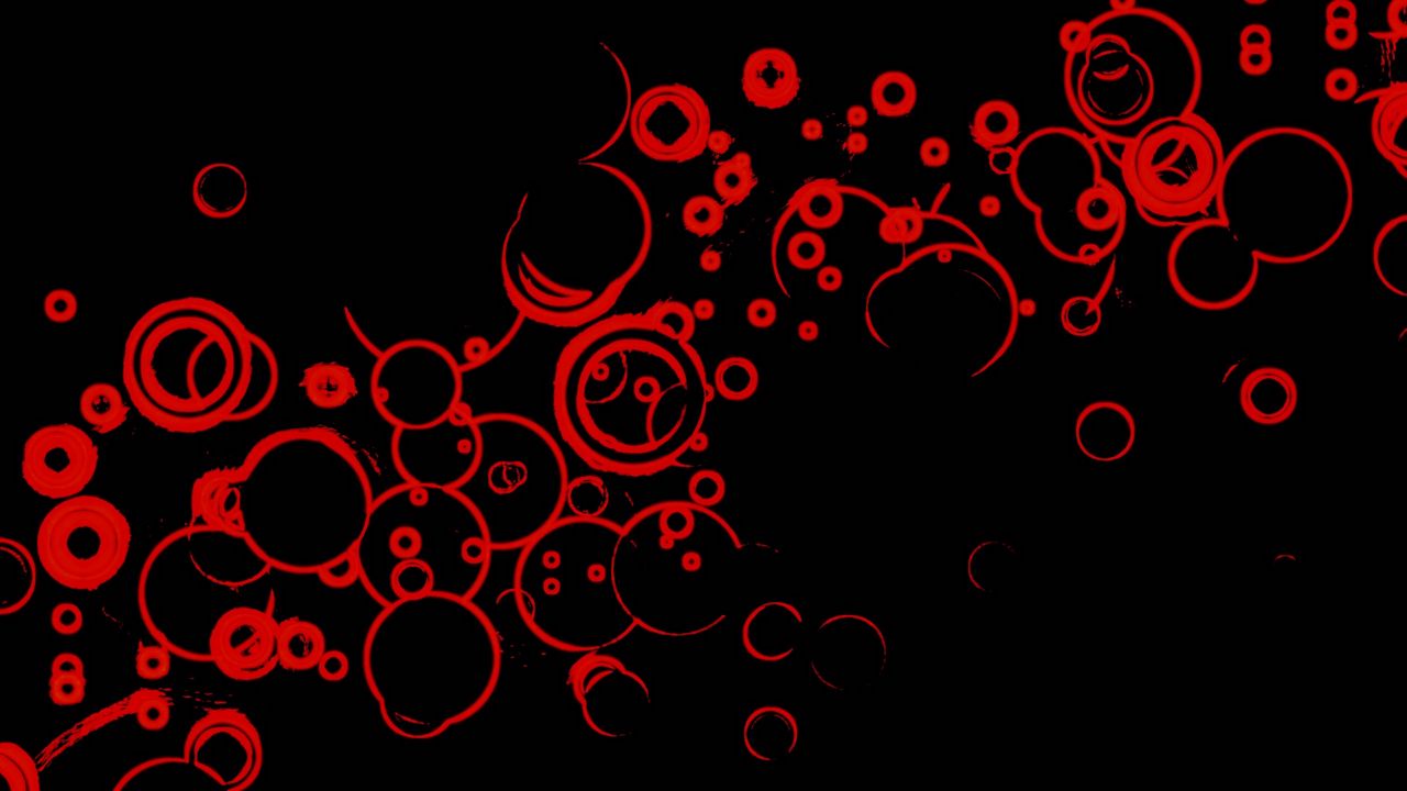 Wallpaper circles, white, red, patterns