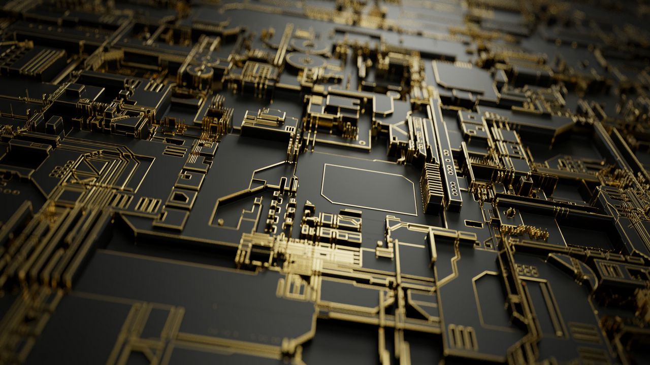Wallpaper circuit, chip, detail, metal, computer, macro