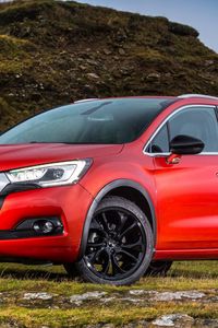 Preview wallpaper citroen, ds 4, crossback, red, side view