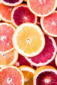 Preview wallpaper citrus, slices, orange, lemon, grapefruit