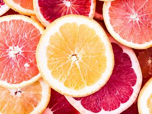 Preview wallpaper citrus, slices, orange, lemon, grapefruit