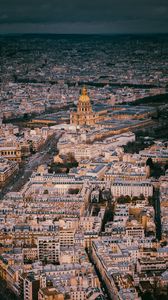 Preview wallpaper city, aerial view, architecture, buildings, overview