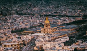 Preview wallpaper city, aerial view, architecture, buildings, overview