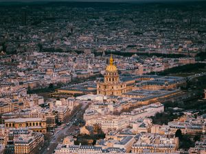 Preview wallpaper city, aerial view, architecture, buildings, overview