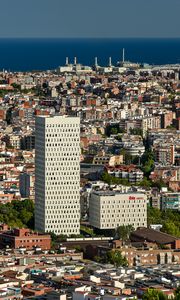 Preview wallpaper city, aerial view, architecture, buildings, cityscape