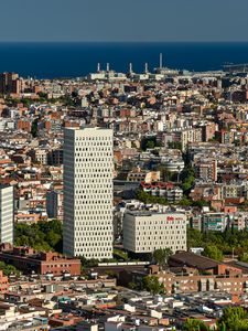 Preview wallpaper city, aerial view, architecture, buildings, cityscape