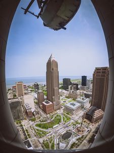 Preview wallpaper city, aerial view, buildings, architecture, view, overview