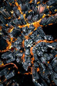 Preview wallpaper city, aerial view, buildings, roads, metropolis