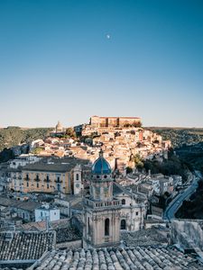 Preview wallpaper city, aerial view, buildings, architecture, ragusa, italy