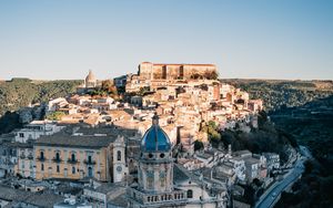 Preview wallpaper city, aerial view, buildings, architecture, ragusa, italy