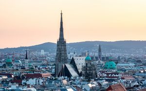 Preview wallpaper city, aerial view, buildings, architecture, old