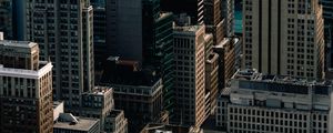 Preview wallpaper city, aerial view, buildings, architecture, metropolis, new york