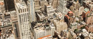 Preview wallpaper city, aerial view, buildings, skyscrapers, architecture, metropolis