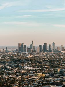 Preview wallpaper city, aerial view, buildings, horizon, cityscape