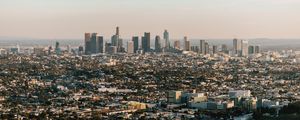 Preview wallpaper city, aerial view, buildings, horizon, cityscape