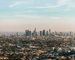 Preview wallpaper city, aerial view, buildings, horizon, cityscape