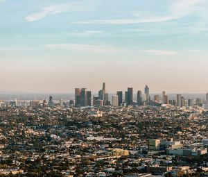 Preview wallpaper city, aerial view, buildings, horizon, cityscape