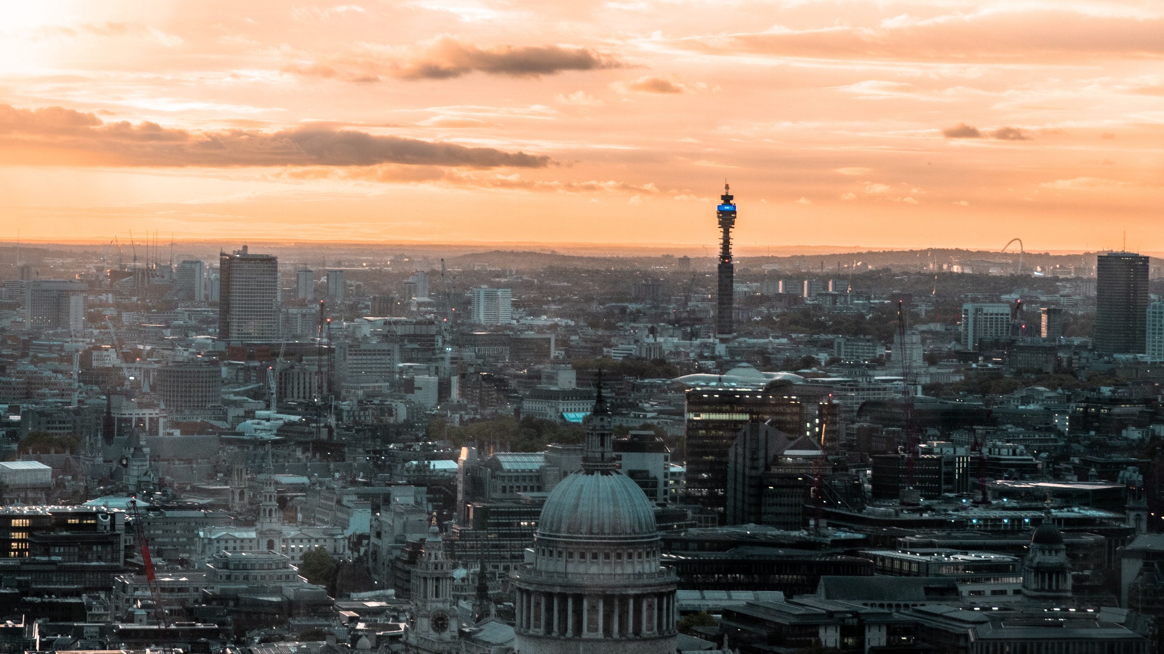 Download Wallpaper 3840x2160 City Aerial View Buildings Architecture Overview London Great 2198